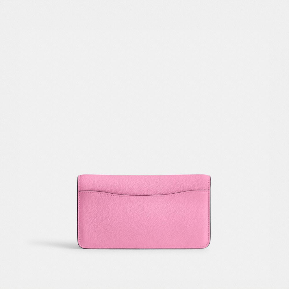 Coach Tabby Chain Clutch Polished Pebble Leather/Silver/Vivid Pink | 681-RALDIU