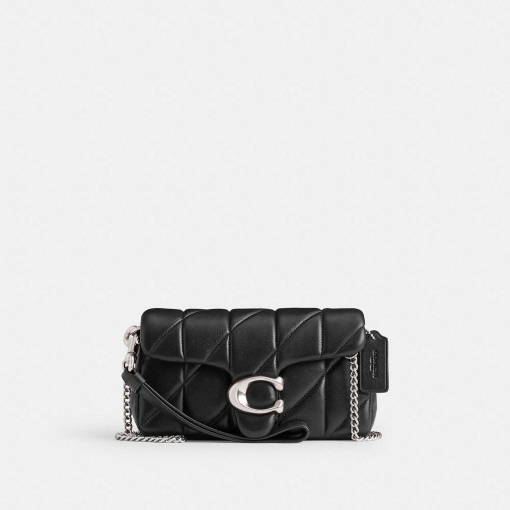 Coach Tabby Crossbody Wristlet With Pillow Quilting Nappa Leather/Silver/Black | 973-RWDOPL