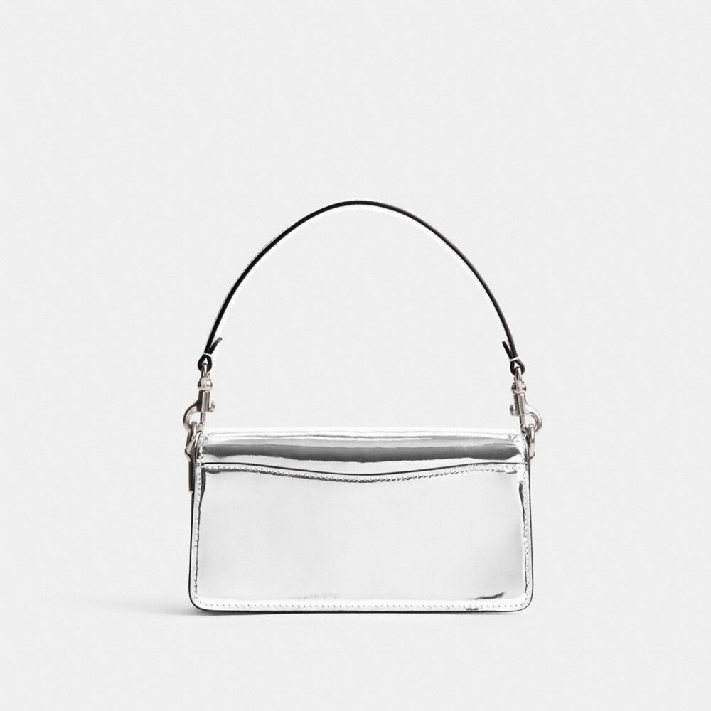 Coach Tabby Shoulder Bag 20 In Metallic Metallic Leather/Silver/Silver | 827-BNOFMV