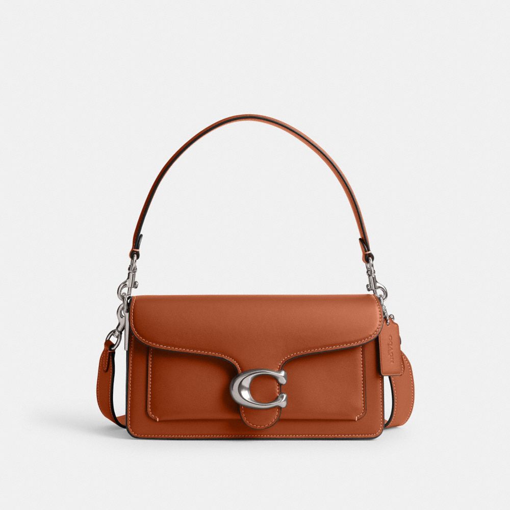 Coach Tabby Shoulder Bag 26 Glovetanned Leather/Silver/Burnished Amber | 670-DETVWO