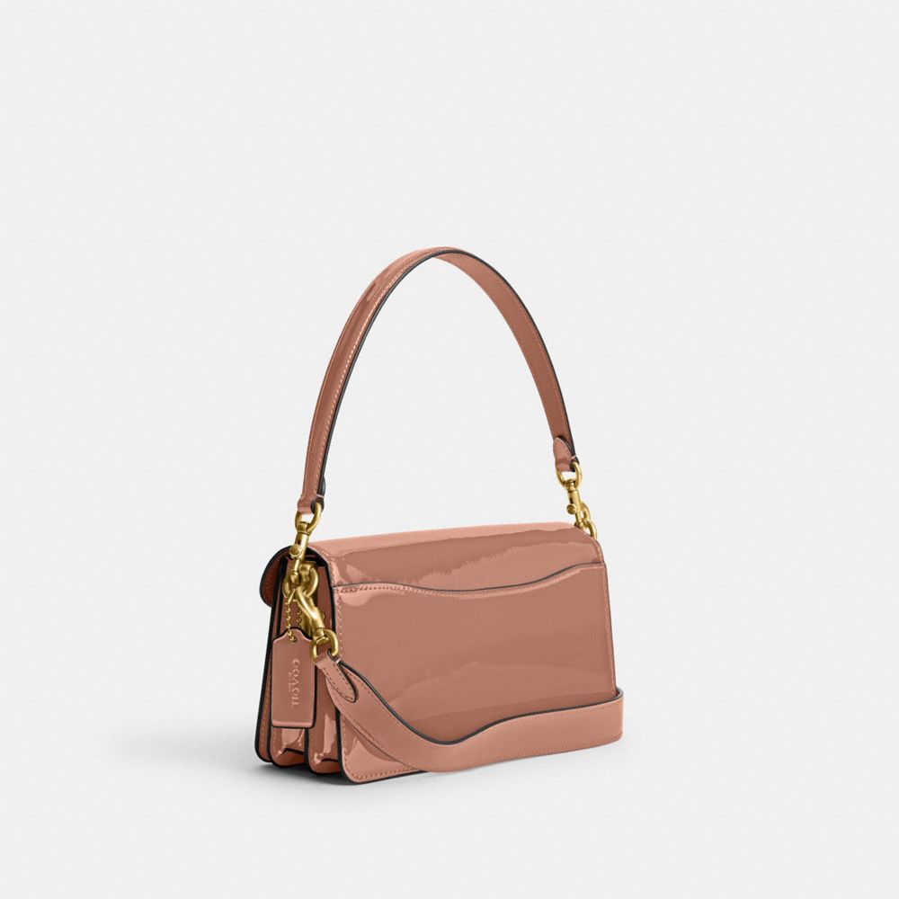 Coach Tabby Shoulder Bag 26 In Signature Leather Patent Leather/Brass/Cappuccino | 527-EGZVAC