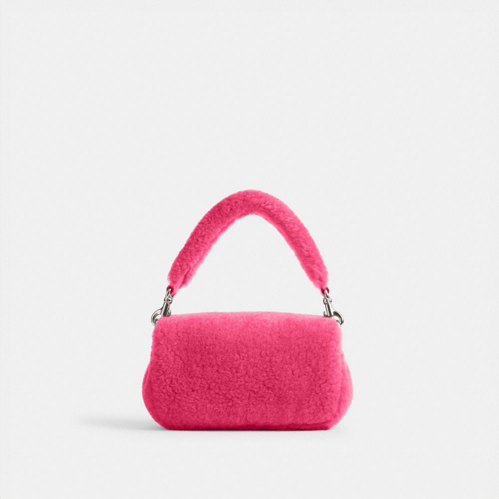 Coach The Lil Nas X Drop Tabby Shoulder Bag 18 In Shearling Silver/Bright Fuchsia | 967-ZUDWYR