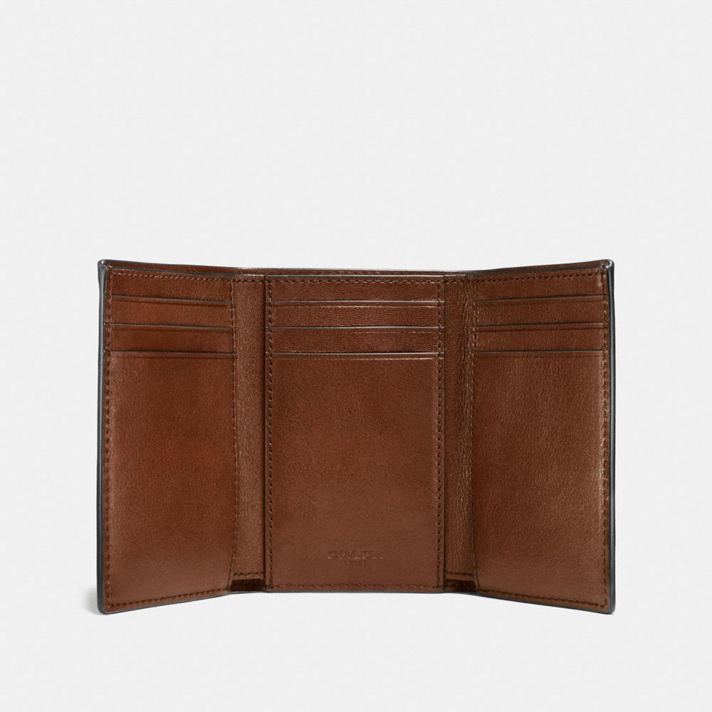 Coach Trifold Wallet Saddle | 862-UBVHYS