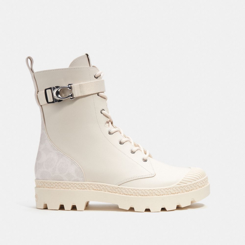 Coach Tucker Boot With Signature Canvas Chalk | 859-YIRKZL