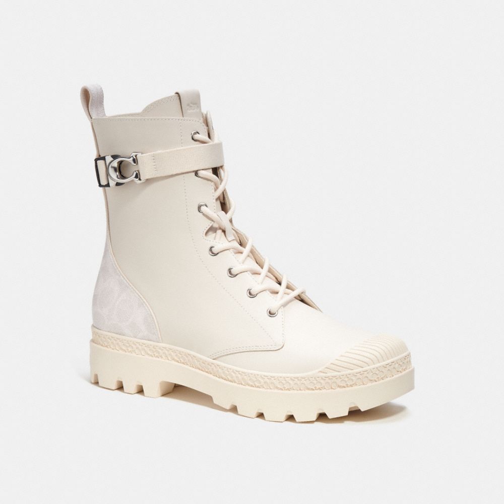 Coach Tucker Boot With Signature Canvas Chalk | 859-YIRKZL