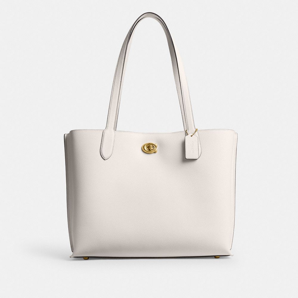 Coach Willow Work Tote 38 Brass/Chalk | 276-RFHMZG