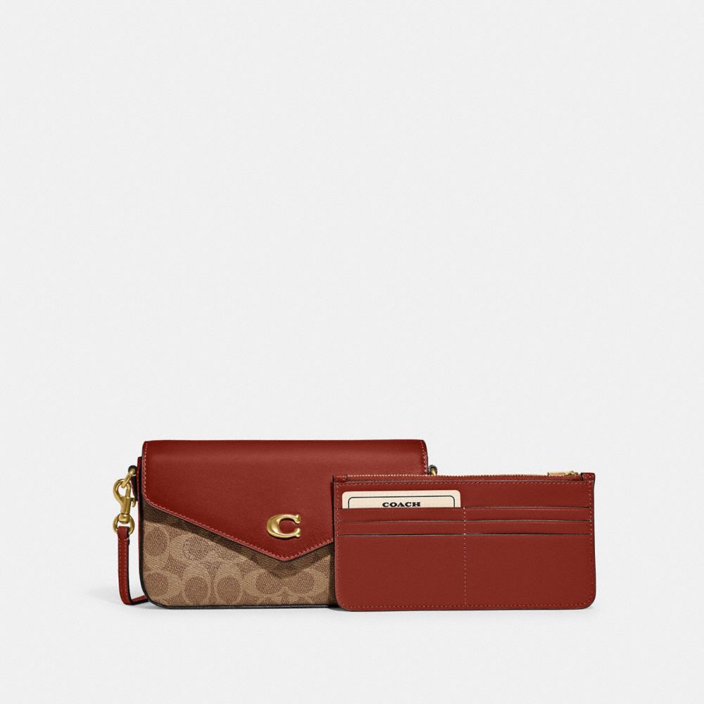 Coach Wyn Crossbody Bag In Signature Canvas Signature Coated Canvas/Brass/Tan/Rust | 507-PUITMA