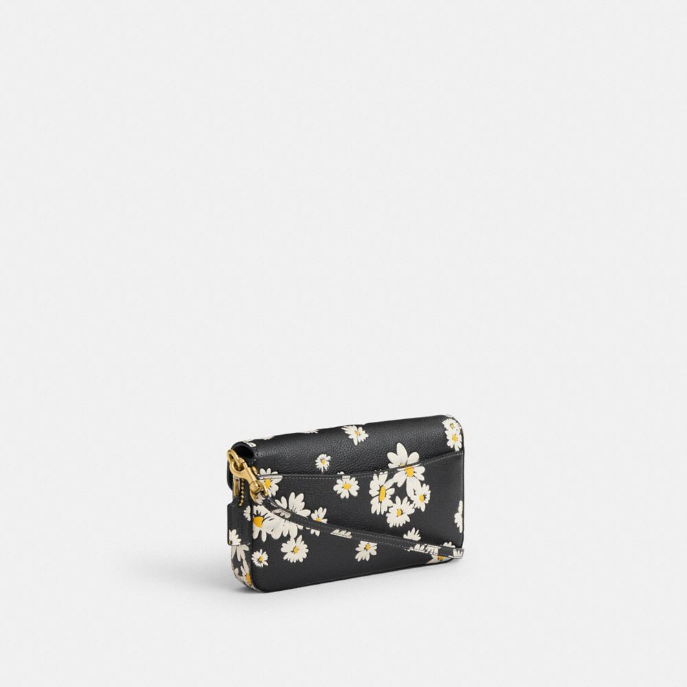 Coach Wyn Crossbody Bag With Floral Print Brass/Black Multi | 610-JSTFGO